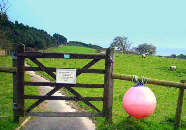 Farm gate onto the fields