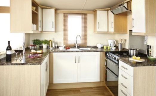 Fitted caravan kitchen