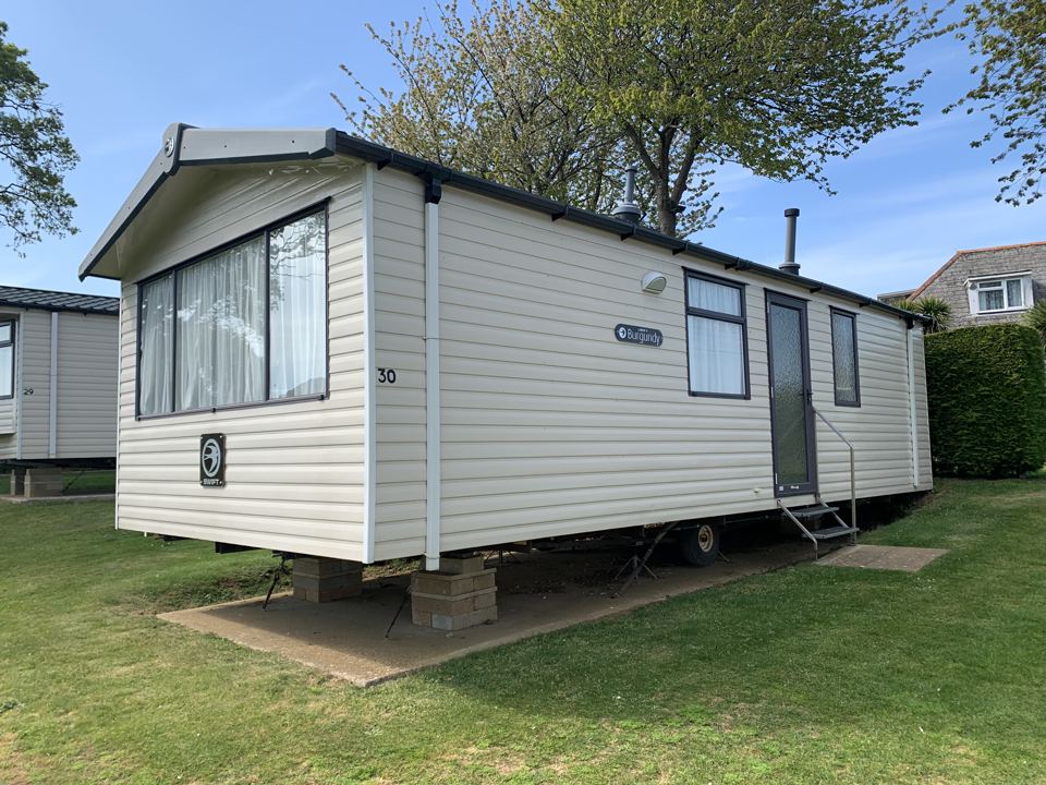 Wessex caravan under trees