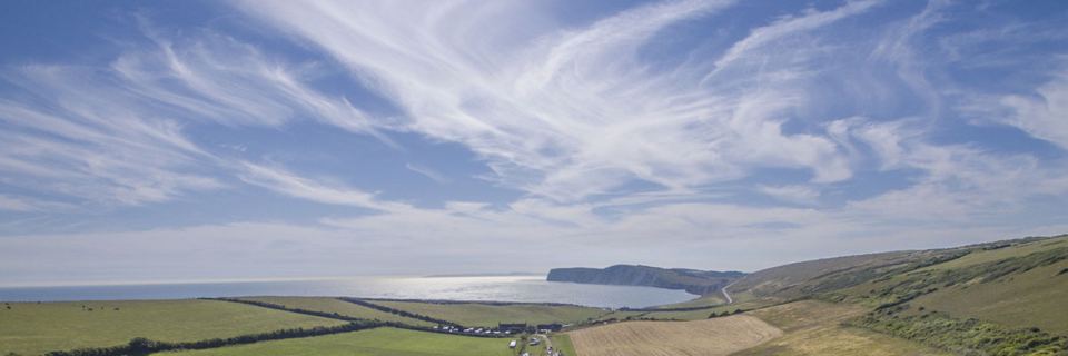 View along the coast