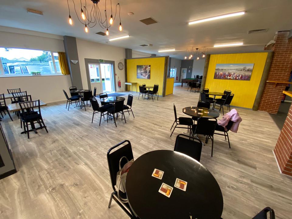Clubhouse bar and seating