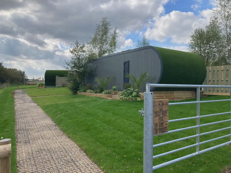 Lodges from the entrance gate