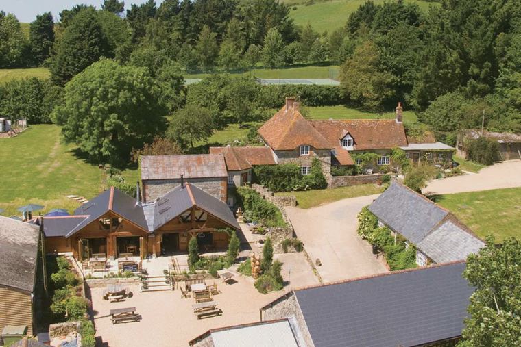 The farm from above