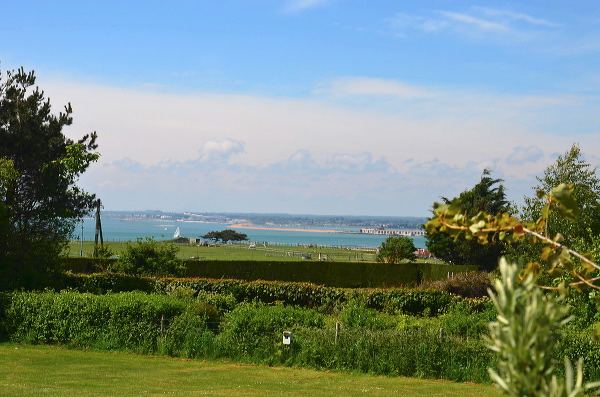 View over the Solent from the site