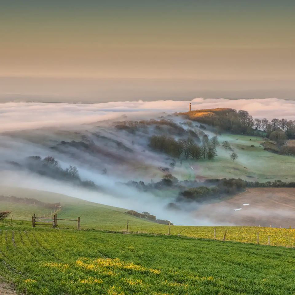 Morning mist over the valley