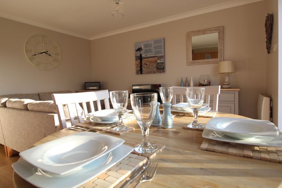 Dining table in a bungalow