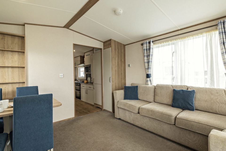 Lounge in the accessible caravan