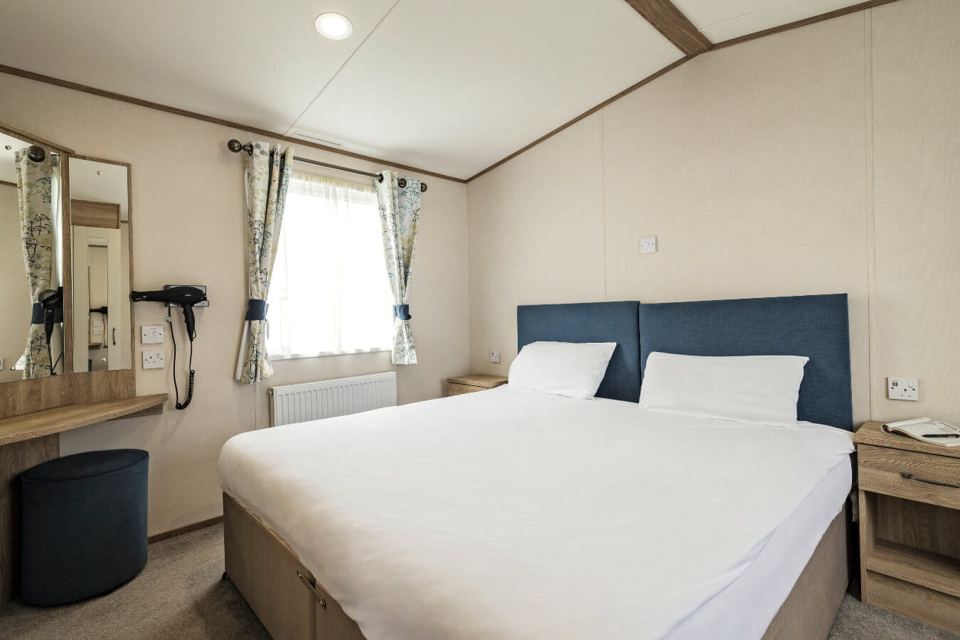 Double bedroom, accessible caravan