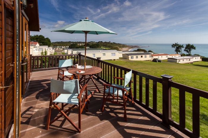 Lodge veranda looking out to sea