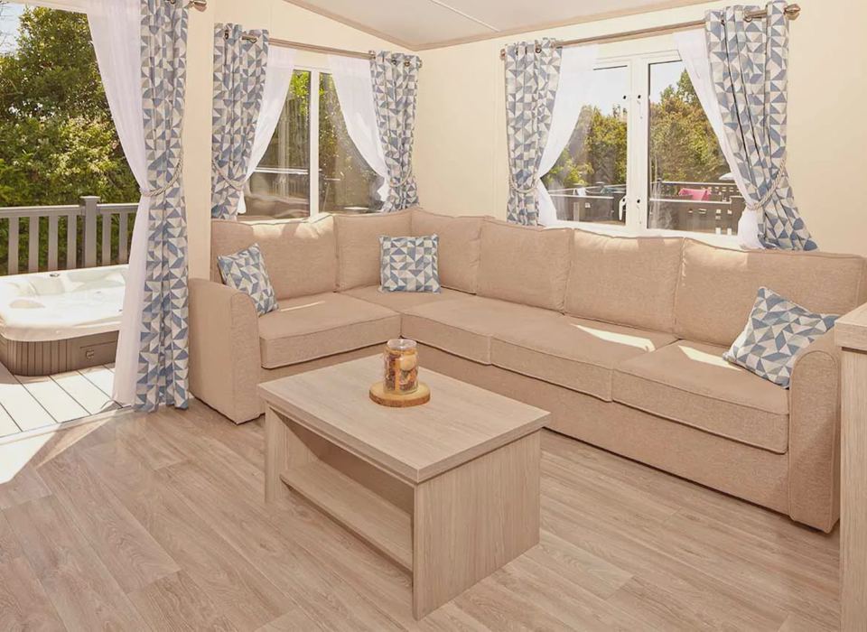 Corner sofa in the lounge