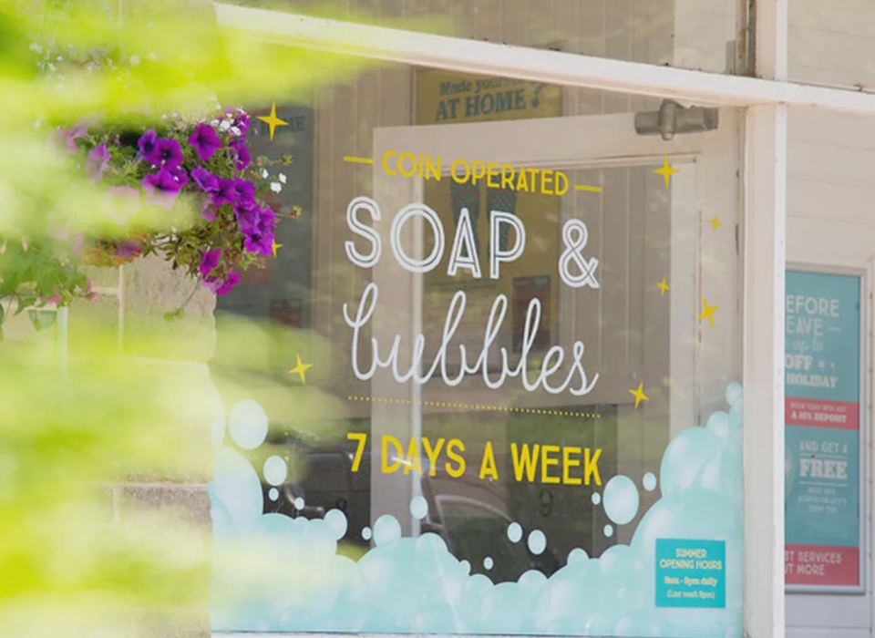 Launderette window