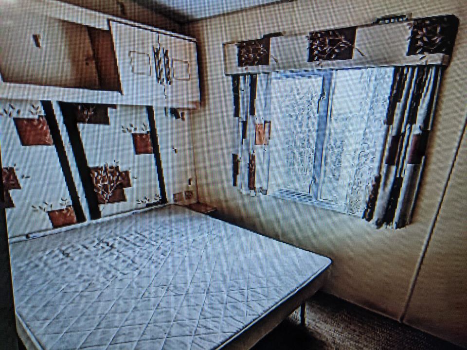 Caravan double bedroom