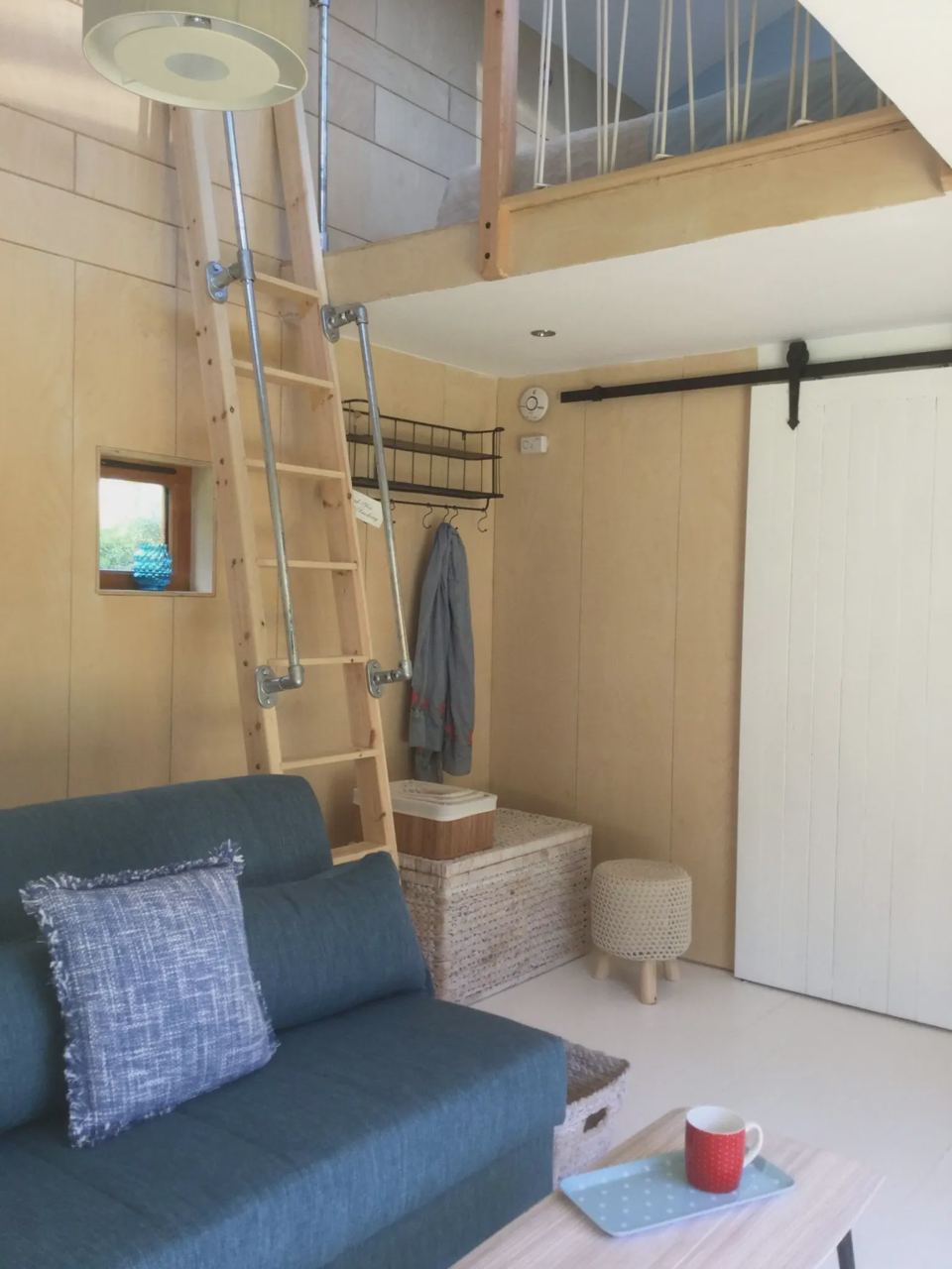 Sofa and mezzanine ladder