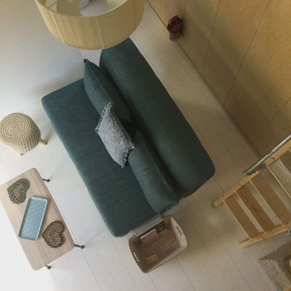 Sofa from the mezzanine