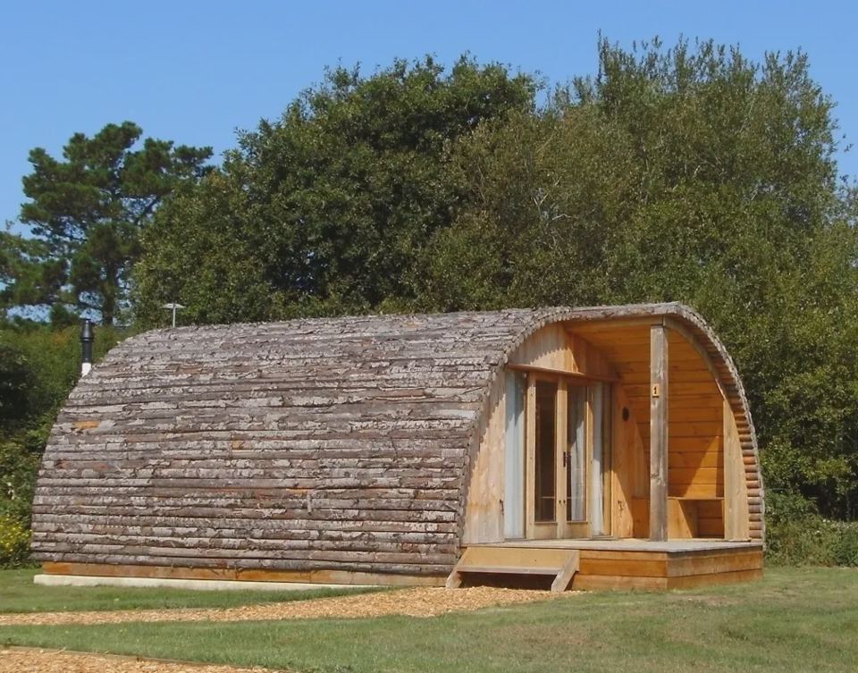 Timber cabin with its deck