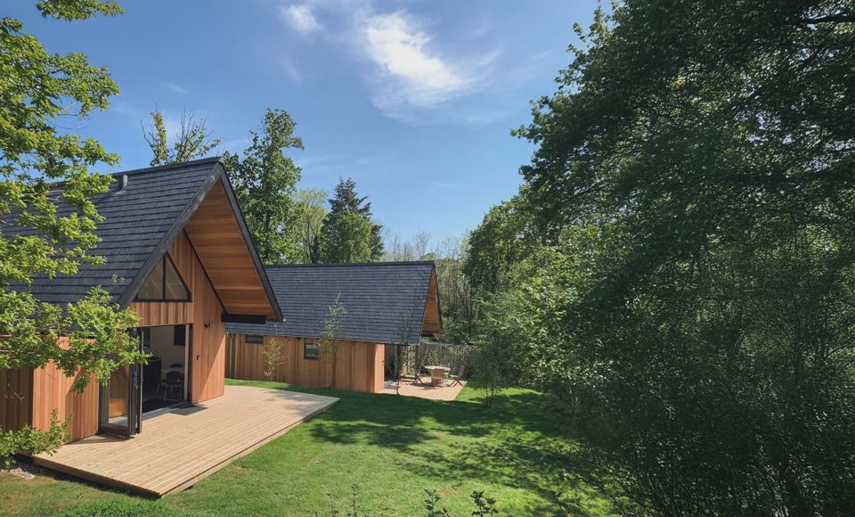 Lodges among the trees