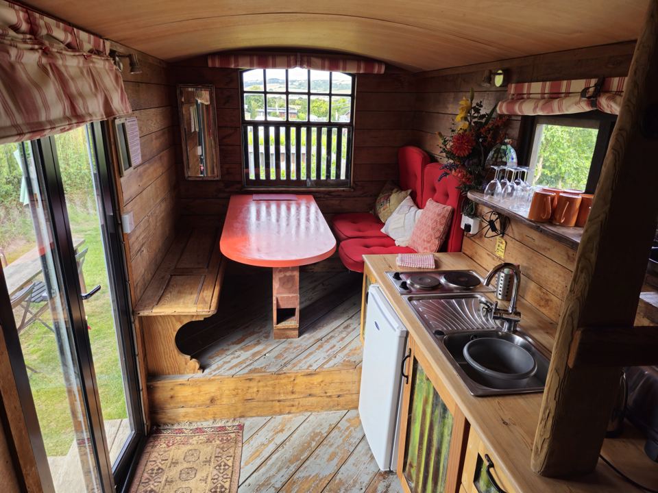 Dining nook and kitchenette