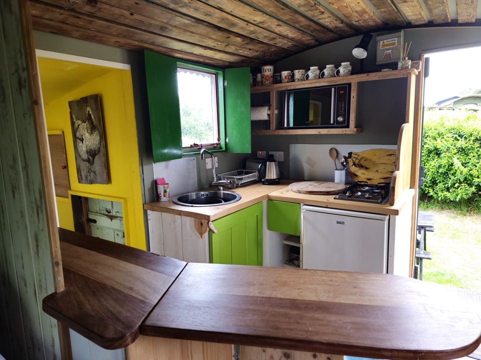 Colourful kitchenette