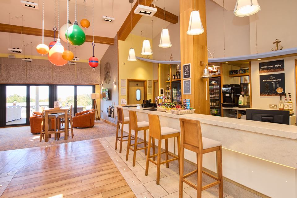 Bar counter and seating