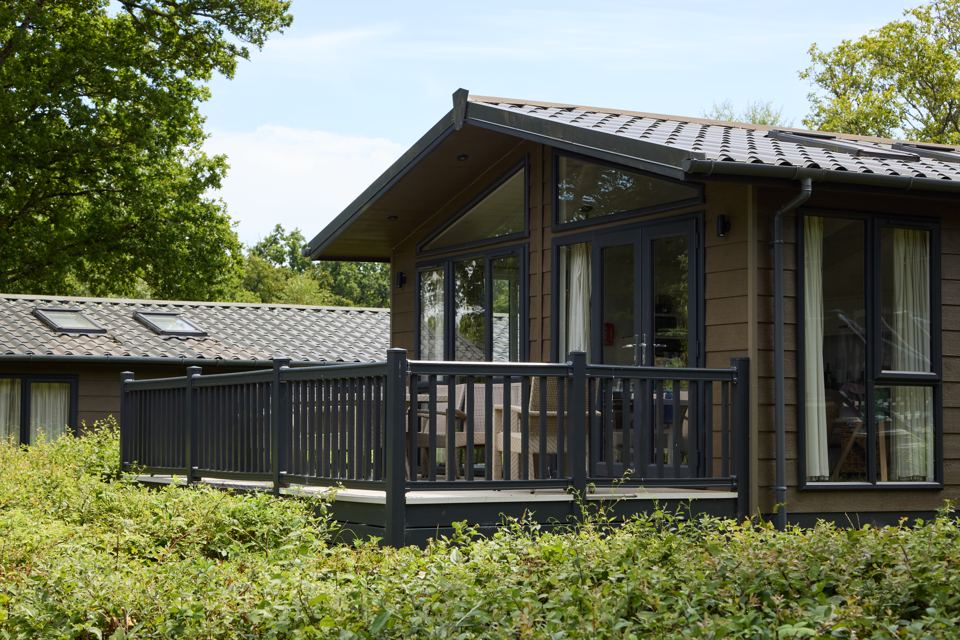 Lodge with wraparound decking
